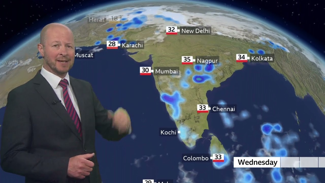 Прогноз погоды BBC на сегодня для Южной и Центральной Азии &mdash; 17 марта 2026 года.