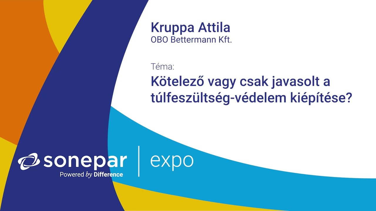 OBO Bettermann előadás  |  Sonepar Expo
