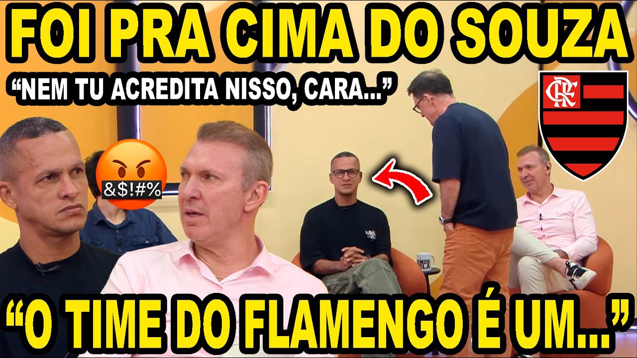 O SOUZA ENTROU EM DESESPERO QUANDO VIU O FLAMENGO ESCALADO! 