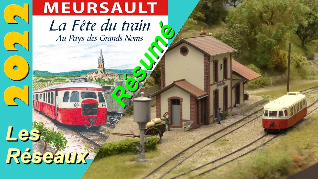 La Fête du Train au Pays des Grands Noms - Meursault 2022 - Résumé des réseaux exposés