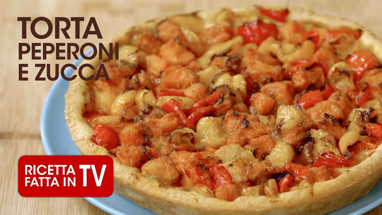 TORTA SALATA PEPERONI E ZUCCA di Benedetta Rossi 🍕 RICETTA TV Fatto in Casa per Voi