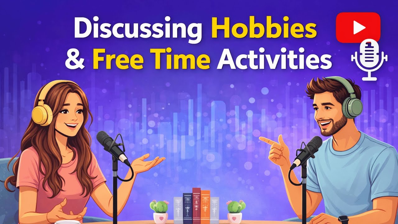 English Speaking Podcast for Easy Conversation in Daily Life || hobbies and free time