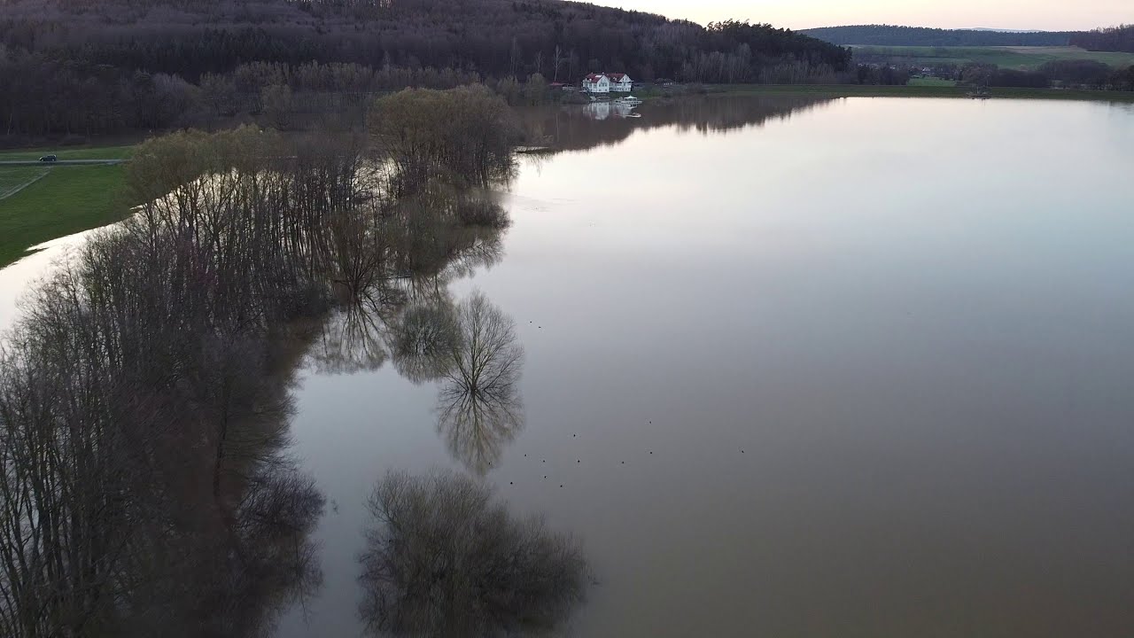 Hochwasser am Antrifttal Stausee 15. März 2020