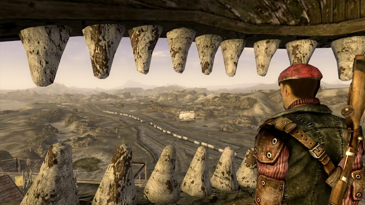 Fallout: New Vegas - NOVAC Sniper's Perch Ambiance (ambient music, crickets, distant gunfire)