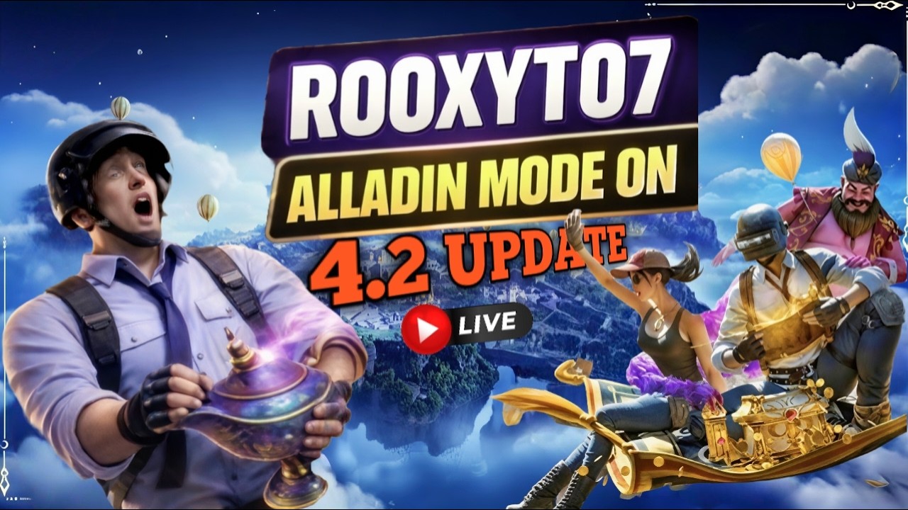BGMI 4.2 Update LIVE 🔥 Alladin Mode Full Gameplay & Clutch Moments #bgmilive #bgmi #gaminglive #live
