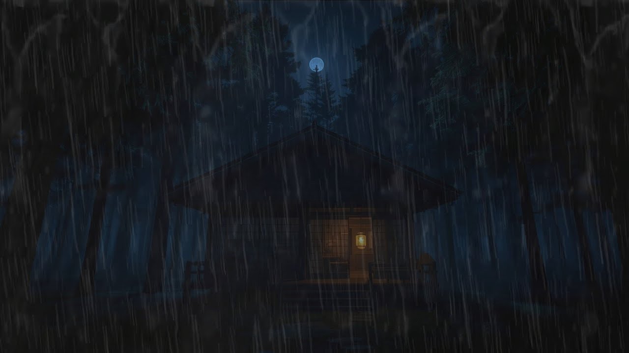 Powerful Heavy Rain Sounds (1 Hour)- Fall Asleep Fast & Calm Your Mind Naturally