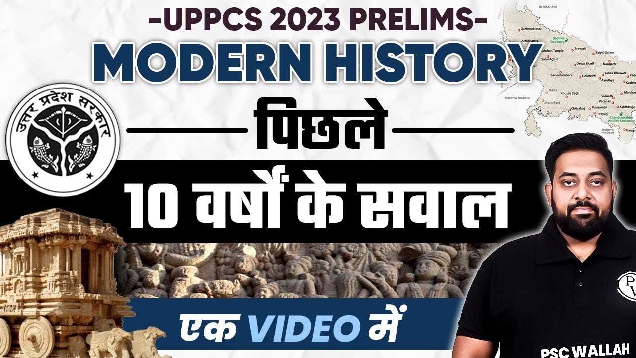 UPPSC 2023 Prelims | Modern History PYQ | Indian History | UPPSC Previous Years Questions