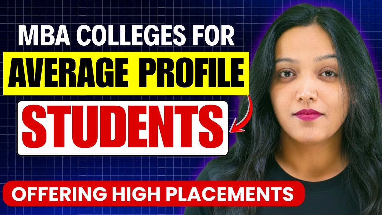 Top MBA Colleges For Average Profile Students Offereing High Placements ✅#mba #cat