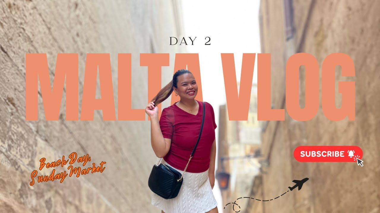 MALTA DAY 2: Beach Day in Birżebbuġa, Marsaxlokk Sunday Market & Mdina