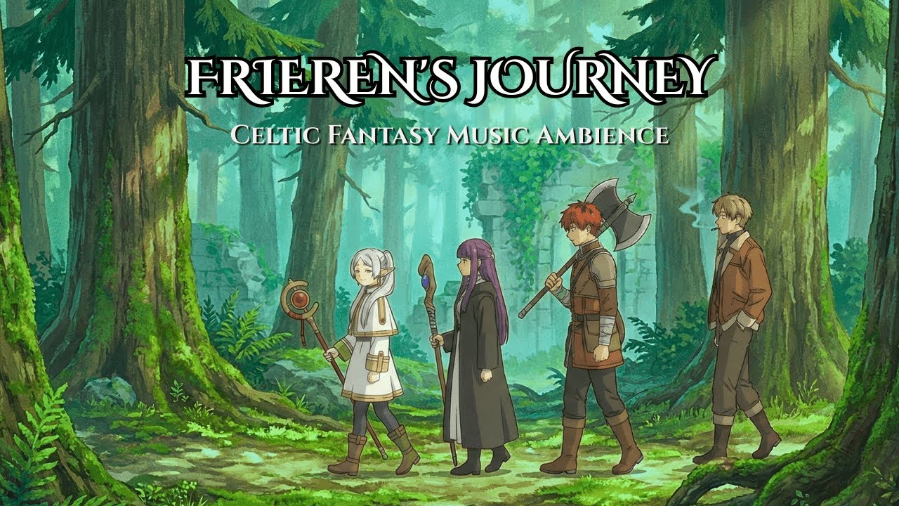 Frieren's Journey to Ende - Celtic Fantasy Music | Relaxing Ambience for Study & Work