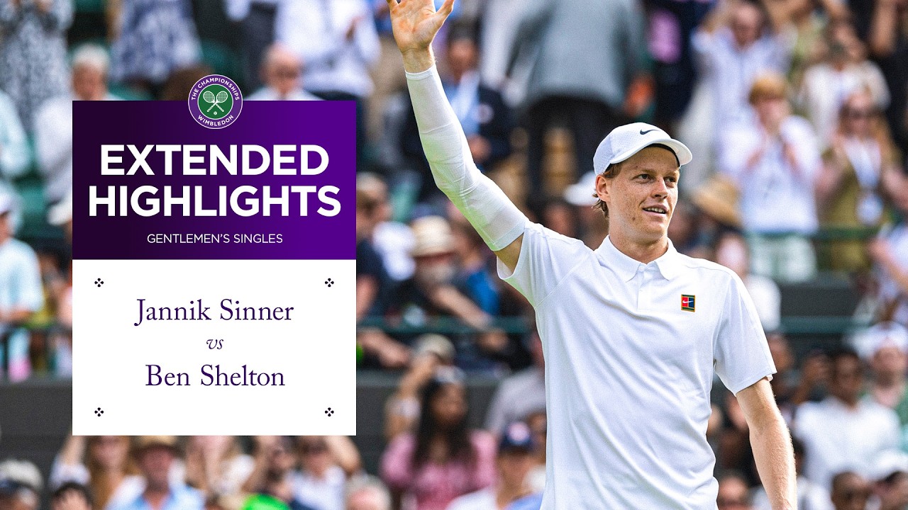 Stunning display | Jannik Sinner vs Ben Shelton | Extended Highlights | Wimbledon 2025