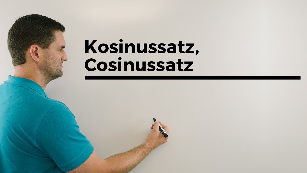 Kosinussatz, Cosinussatz, Beispiel+Zusammenhang Pythagoras, Trigonometrie | Mathe by Daniel Jung