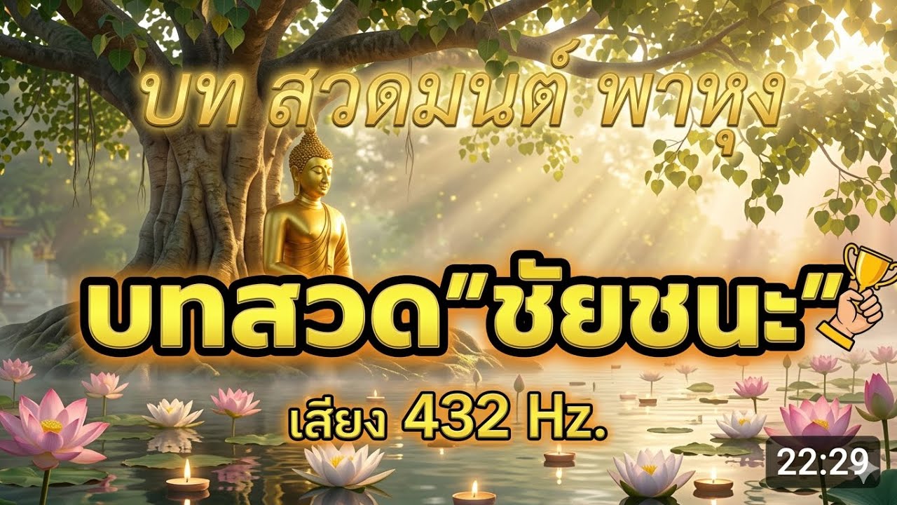 ฟังแล้วชีวิตดีขึ้น | บทสวดชัยชนะ: พาหุงมหากา เสียงปรับคลื่นสมอง 432Hz จิตใจผ่องใส