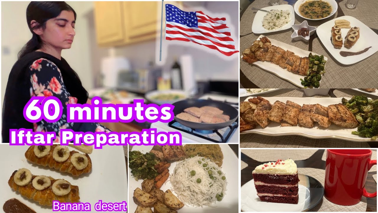 60 minutes Dinner Preparation | Busy mom Iftar Routine In USA| Ramadan Vlog | Simple recipes & ideas