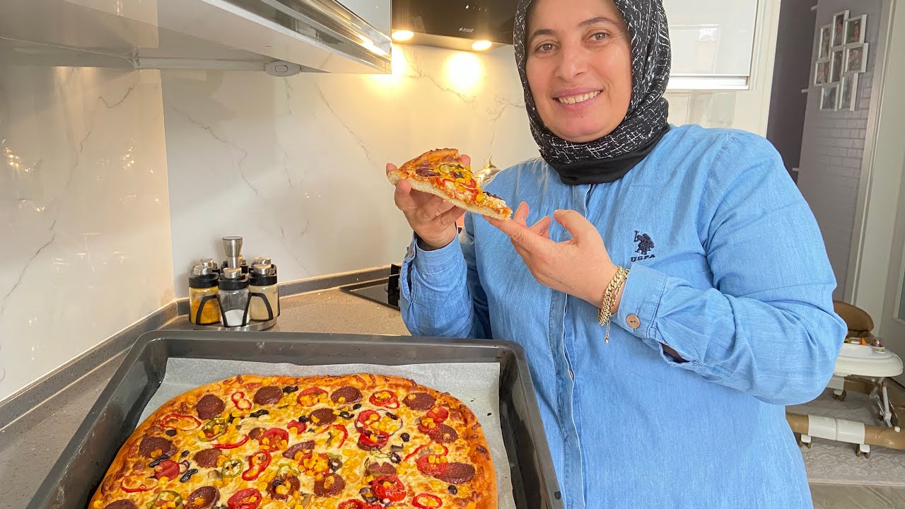 Abartmıyoruz‼️🏆100.000 KİŞİNİN Denediği Tüm Zamanların En İyi Pizza🥇#pizzatarifi #a101 #isbirligi
