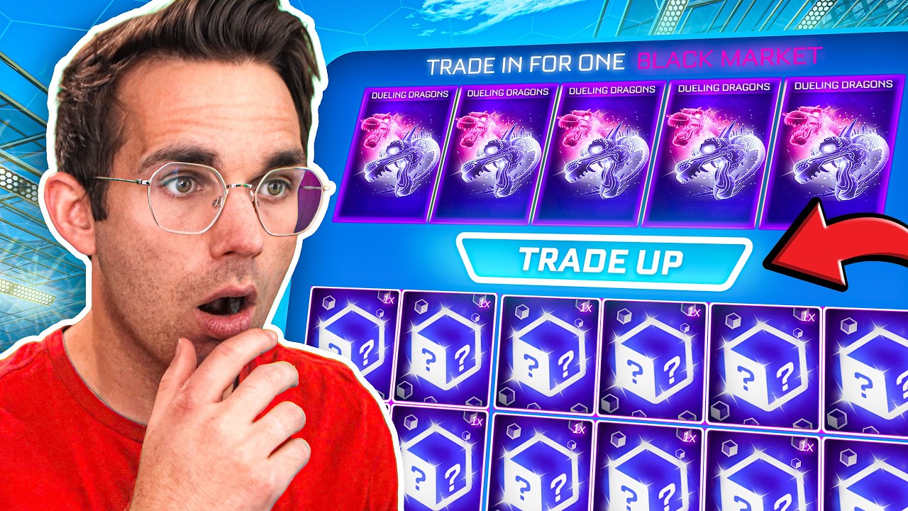 Trading Up to EVERY *BLACK MARKET* in Rocket League! (300+ Trade Ups)