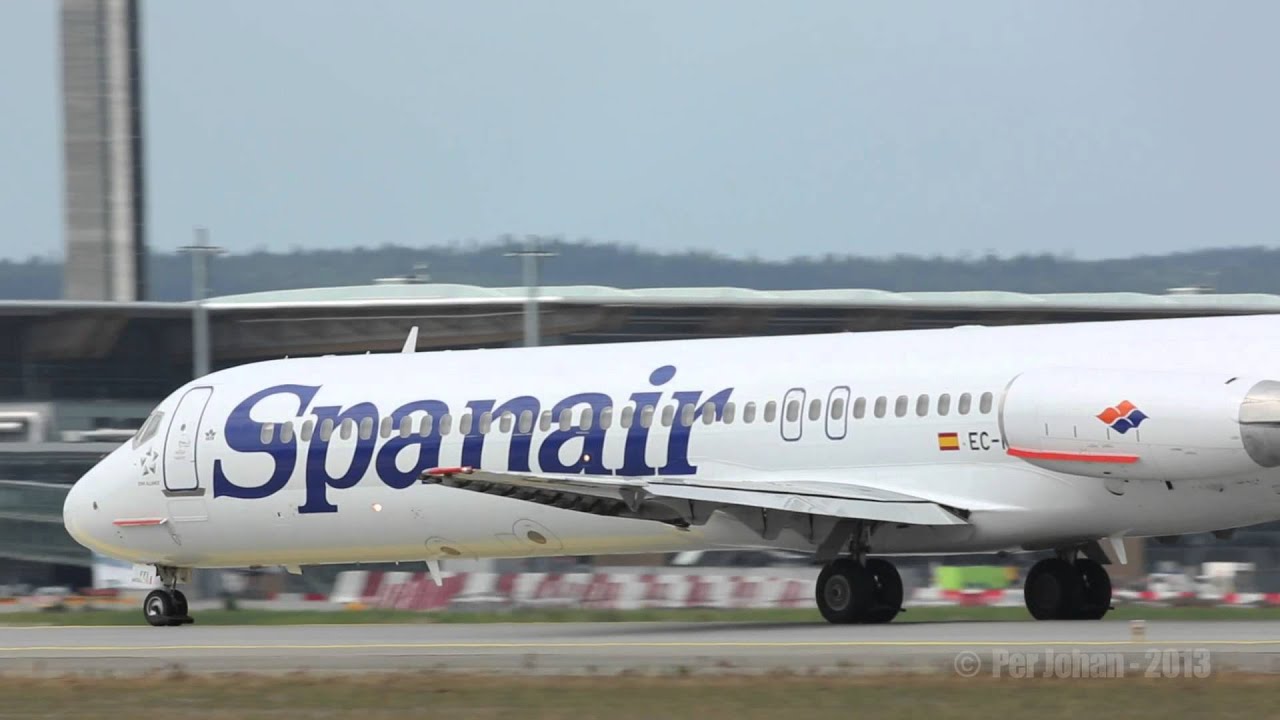 EC-FFI Spanair/Iberia/SAS MD87 ferry flight from OSL-KEF-BGR