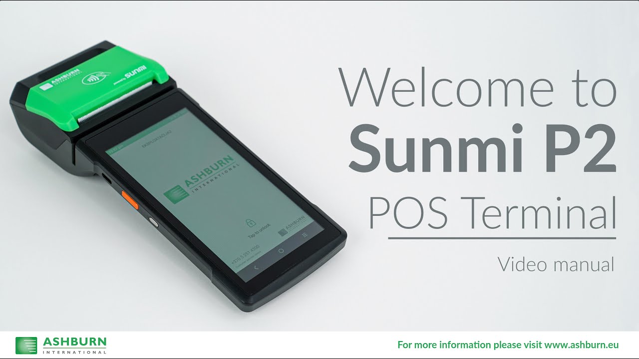 Sunmi P2 POS terminal video manual by Eagle Eye video production