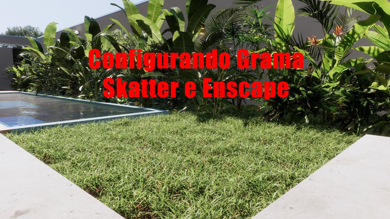 Configurando grama com Skatter no Enscape