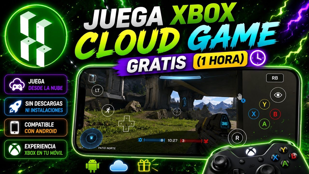 🔥 Juega Xbox Cloud Gaming gratis (1 hora) 🎮☁️ | En Android 📱