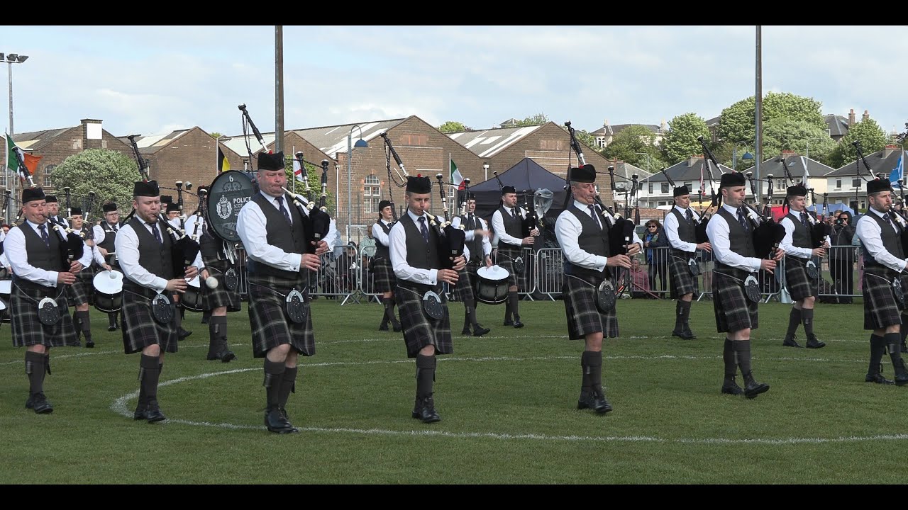 Police Scotland & Federation Pipe Band's new medley at the Gourock Highland Games 2023