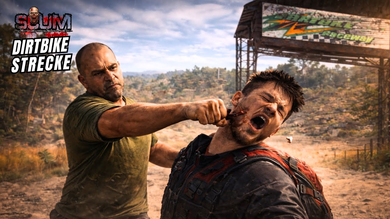 SCUM: Ein Fehler auf der Dirtbike-Strecke kostet mich alles.