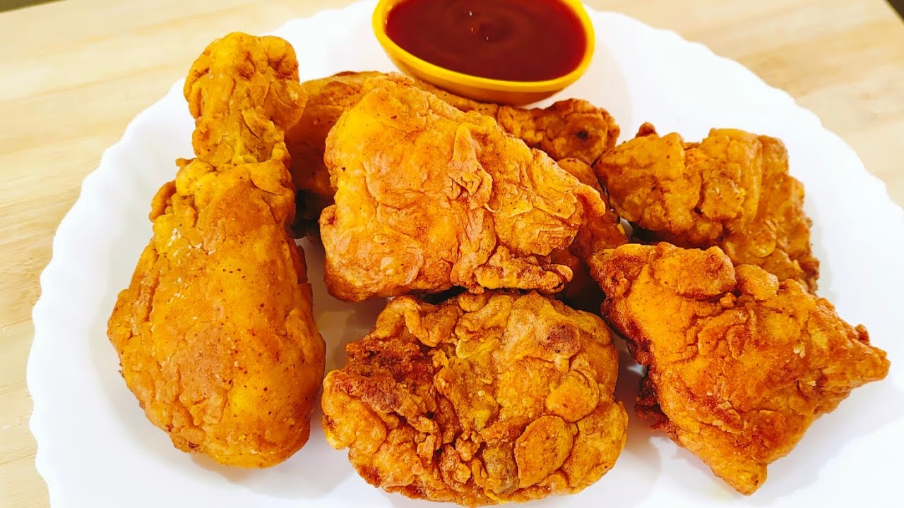 spicy crispy chicken fry recipe/kfc style fried chicken recipe /CRISPY chicken fry