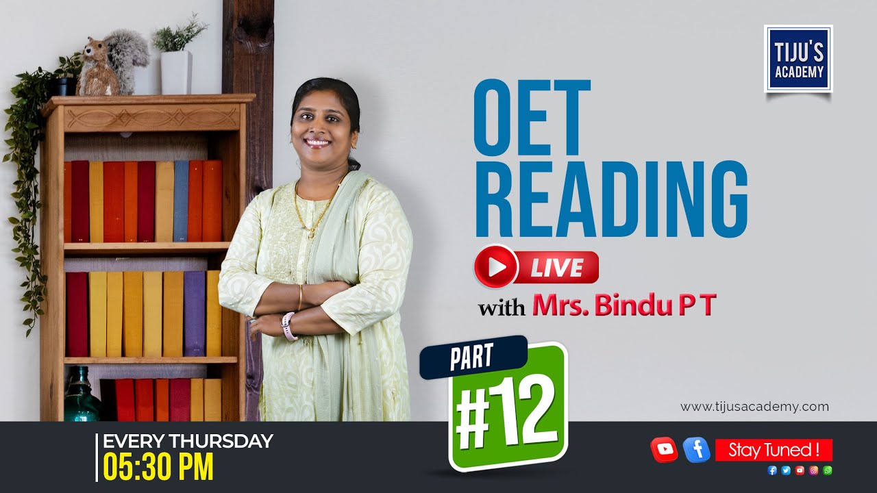 OET Reading Sample for Nurses | OET Reading Discussion