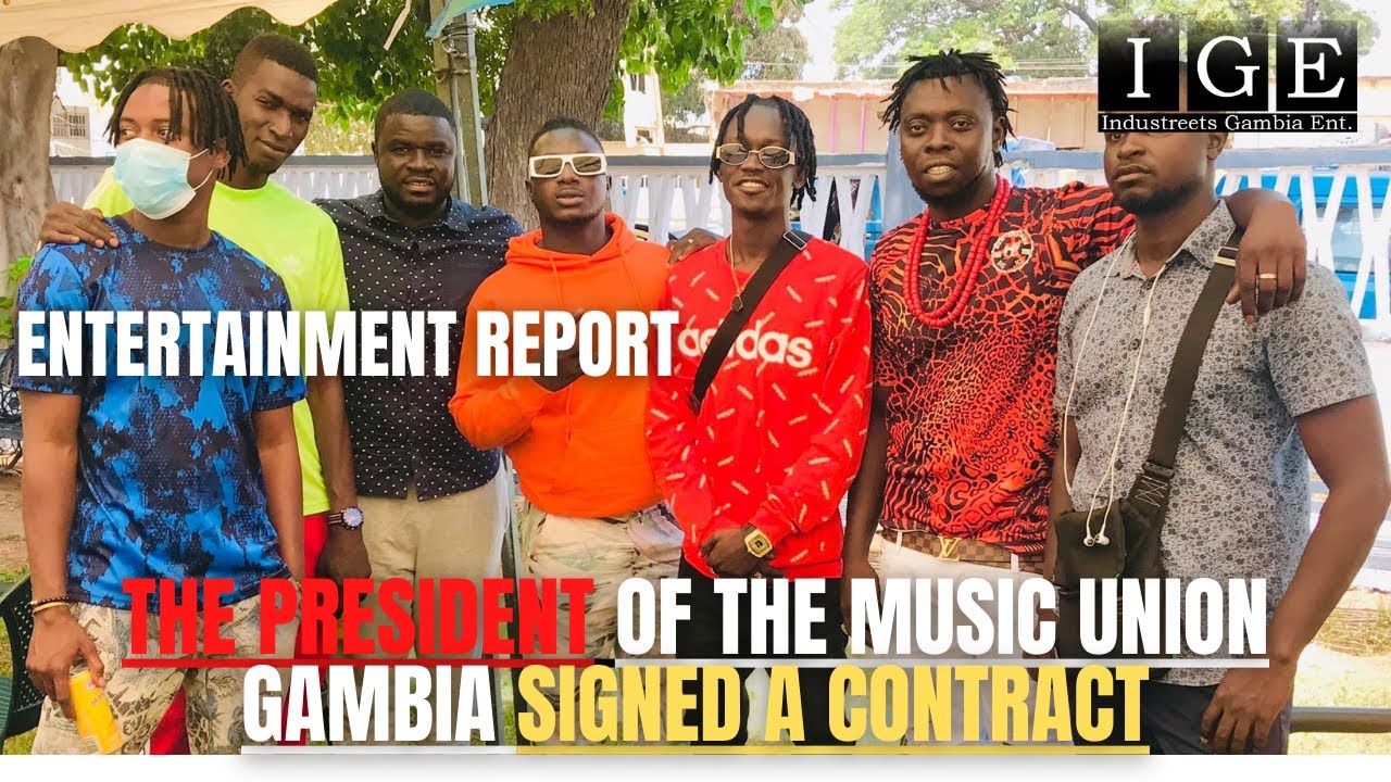 The President of The Music Union Gambia Signed a Contract With the National Arts and Culture