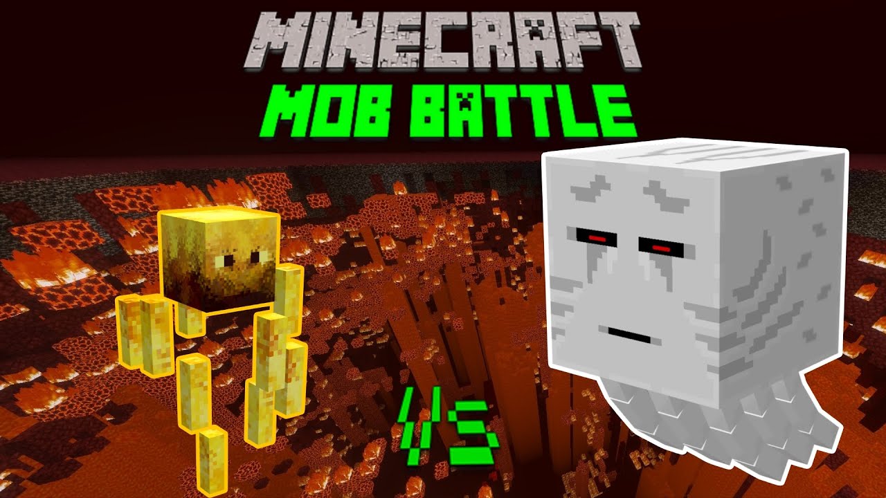 Blaze Titan Vs Ghast Titan(Jun Titans Remake by 57) - Minecraft Mob Battle 