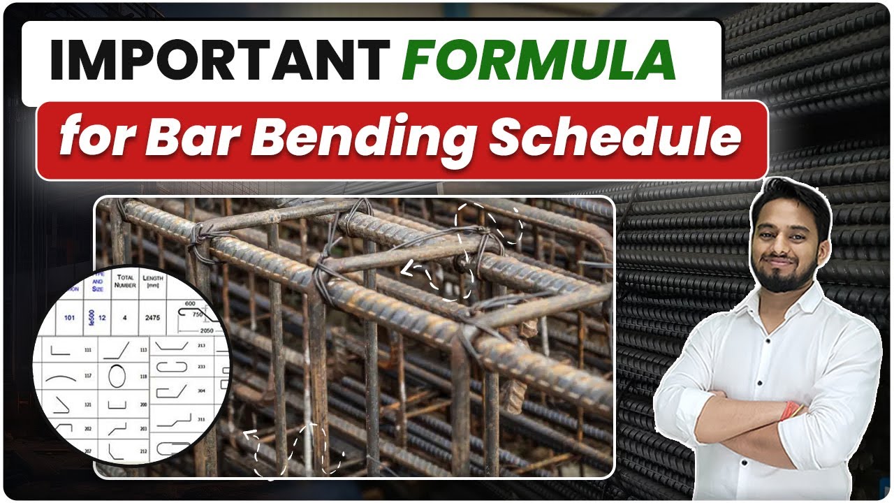 Most Important Formula for Bar Bending Schedule | BBS Basics and Formulas for Estimation