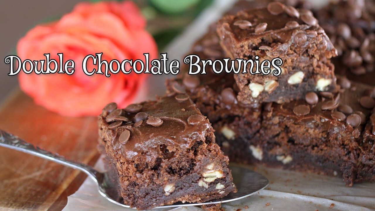 How to make Double Chocolate Brownies | Moist and Fudgy