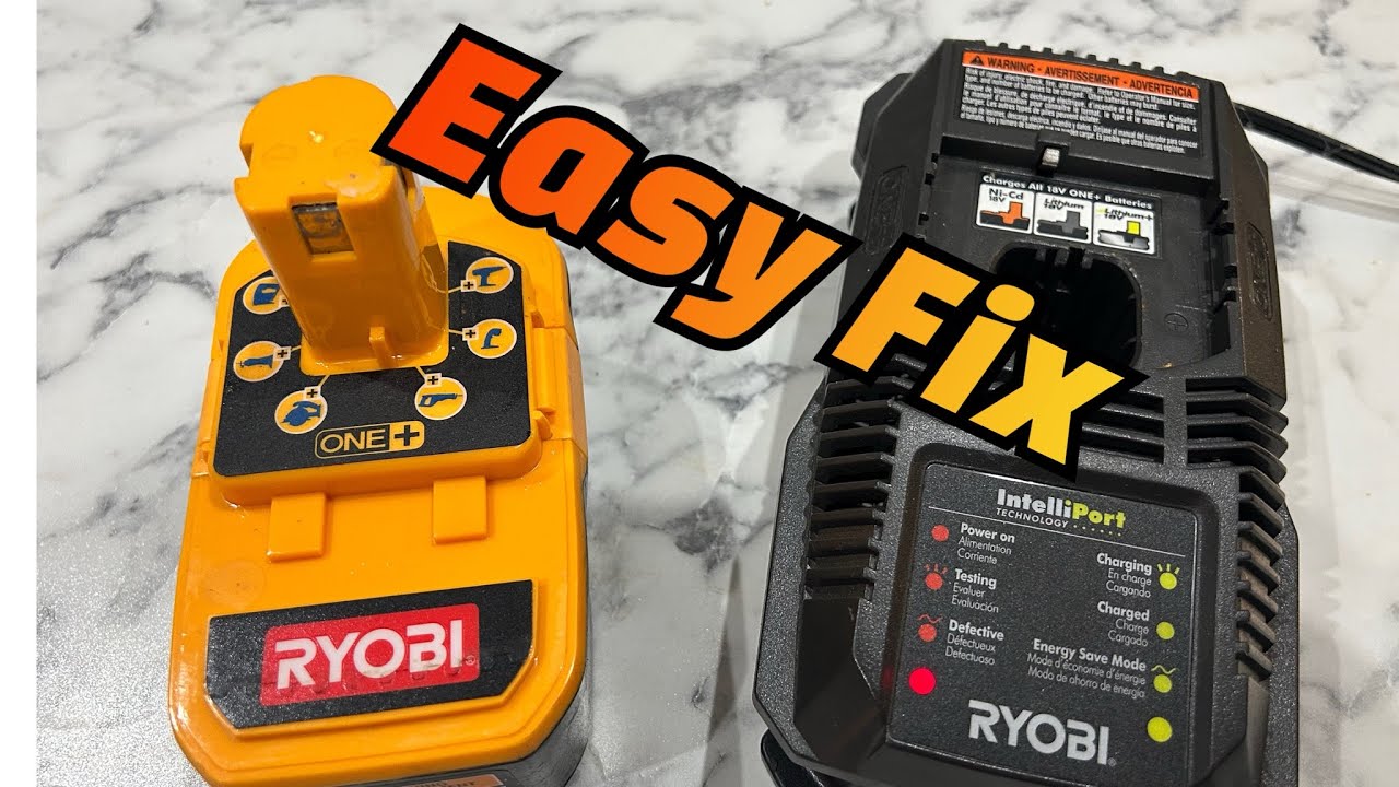Как починить разряженный аккумулятор Ryobi 18 В, чтобы он снова мог заряжаться