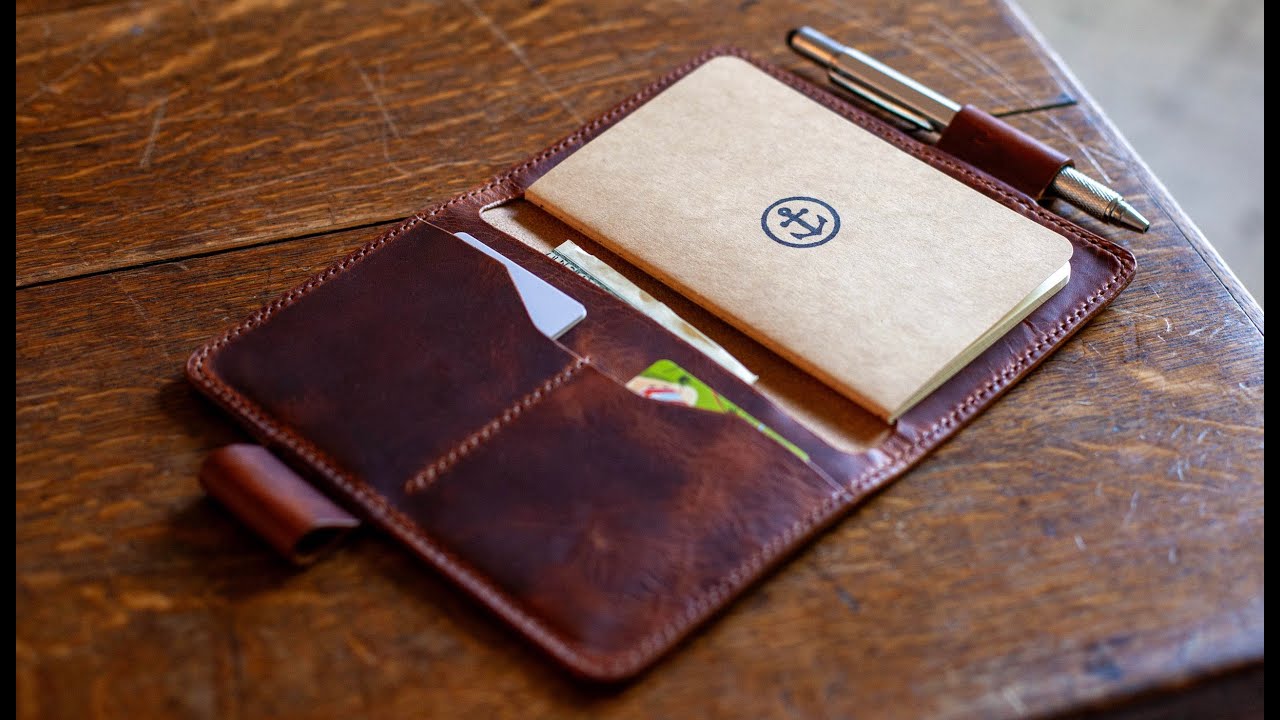 Crafting an Italian Leather Field Notes Cover: No talking, leather sounds.