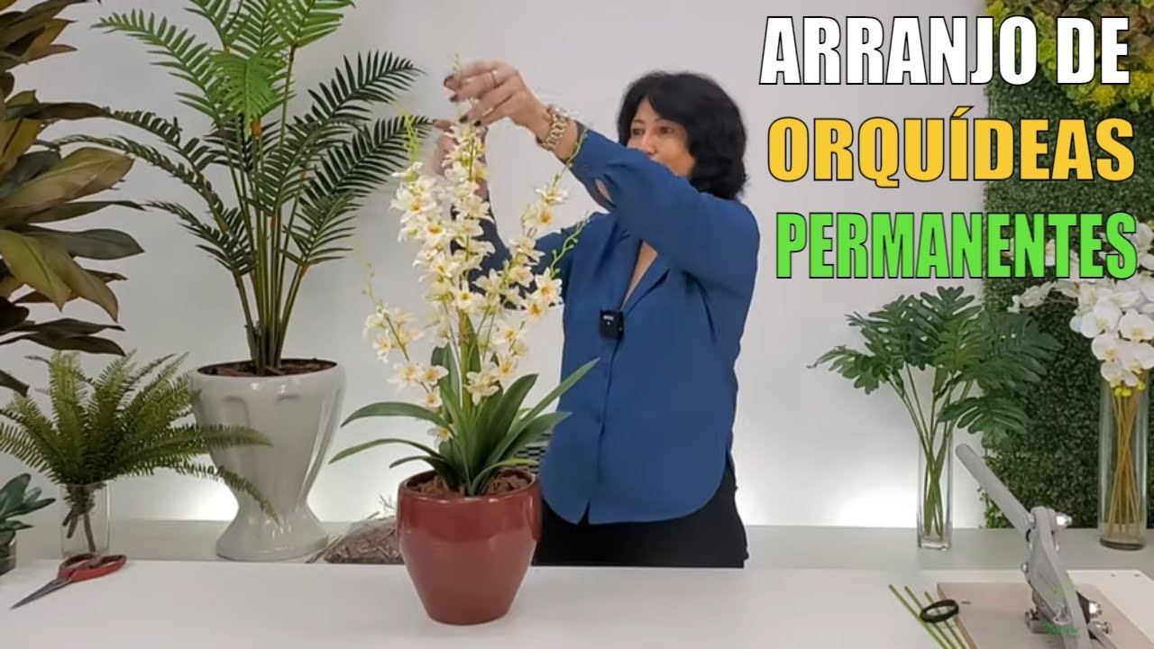 COMO FAZER UM LINDO ARRANJO DE ORQUÍDEAS ARTIFICIAIS