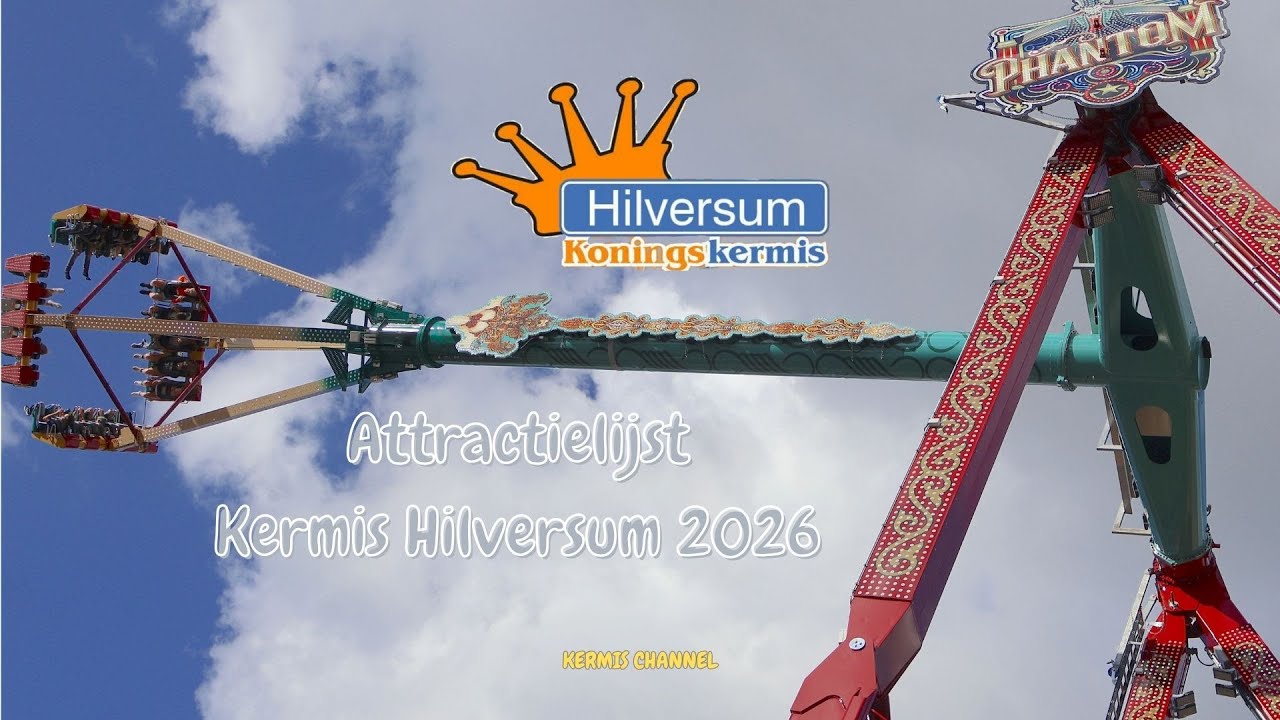 Attractielijst koningskermis Hilversum 2026