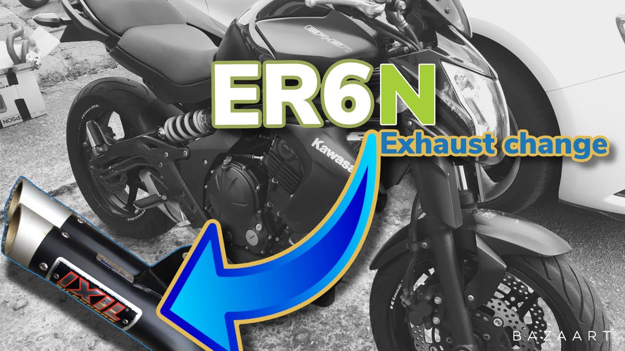 Kawasaki Er6n exhaust ixil