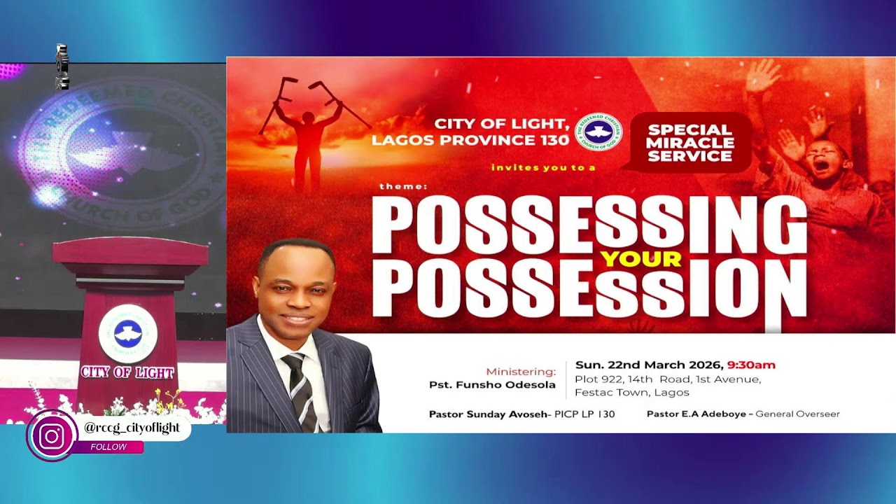 📌GOOD MORNING HOLY SPIRIT SERVICE🗓️FRIDAY 20TH MARCH 2026⏰5:45AM📝POSSESSING YOUR POSSESSION