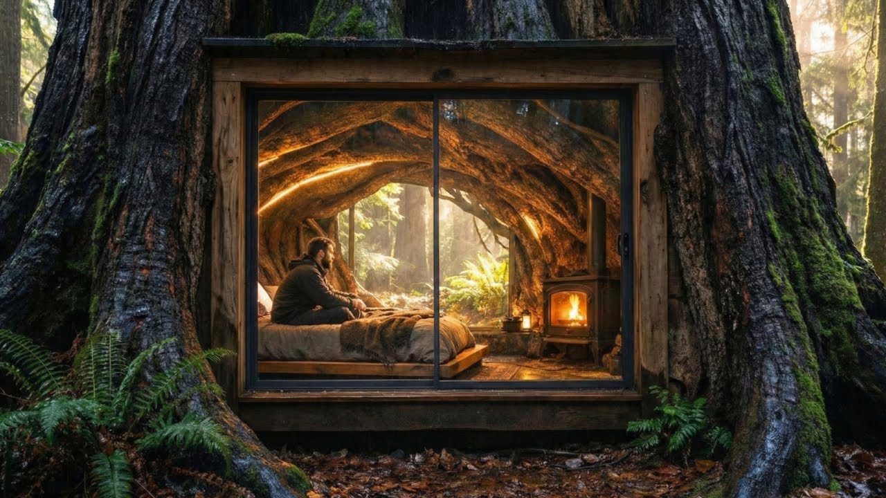 I Built a Secret Modern Apartment Under a 500-Year-Old Tree