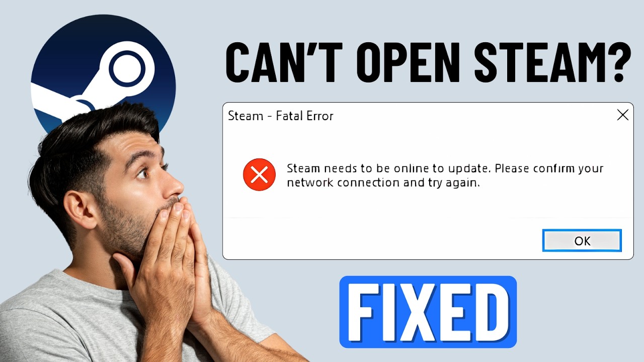 Fix Steam Needs to be Online to Update Error in Windows 11