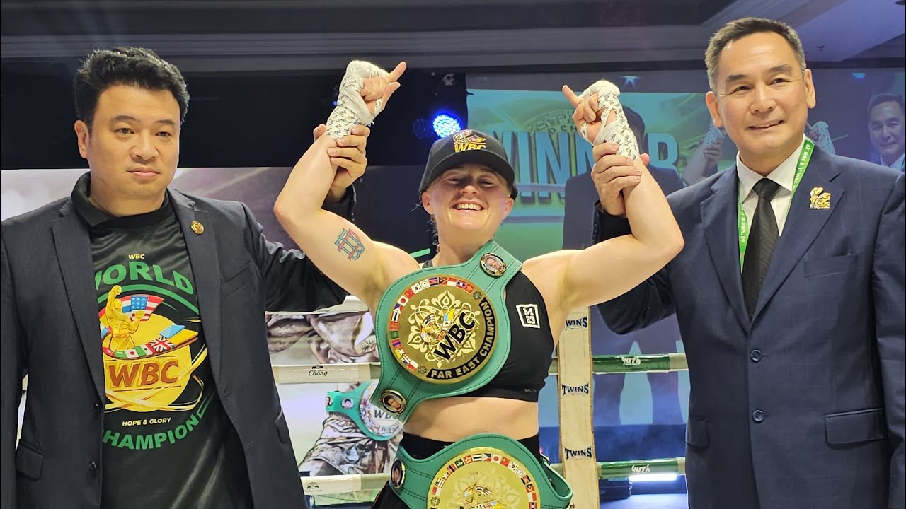 Элли Буттелл выигрывает титул чемпиона WBC Far East в весовой категории до 122 фунтов, побеждая П...