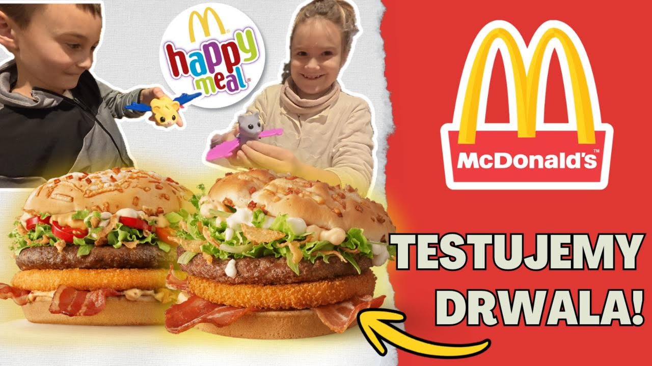 TEST BURGERA DRWALA 2025 🍔🔥 Czy warto? Opinie, degustacja i Happy Meal - McDonald's #test #mcdonalds