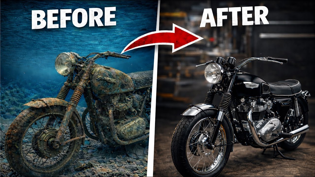 Restoring a 1969 Triumph Bonneville T120 | Full ASMR Motorcycle Restoration