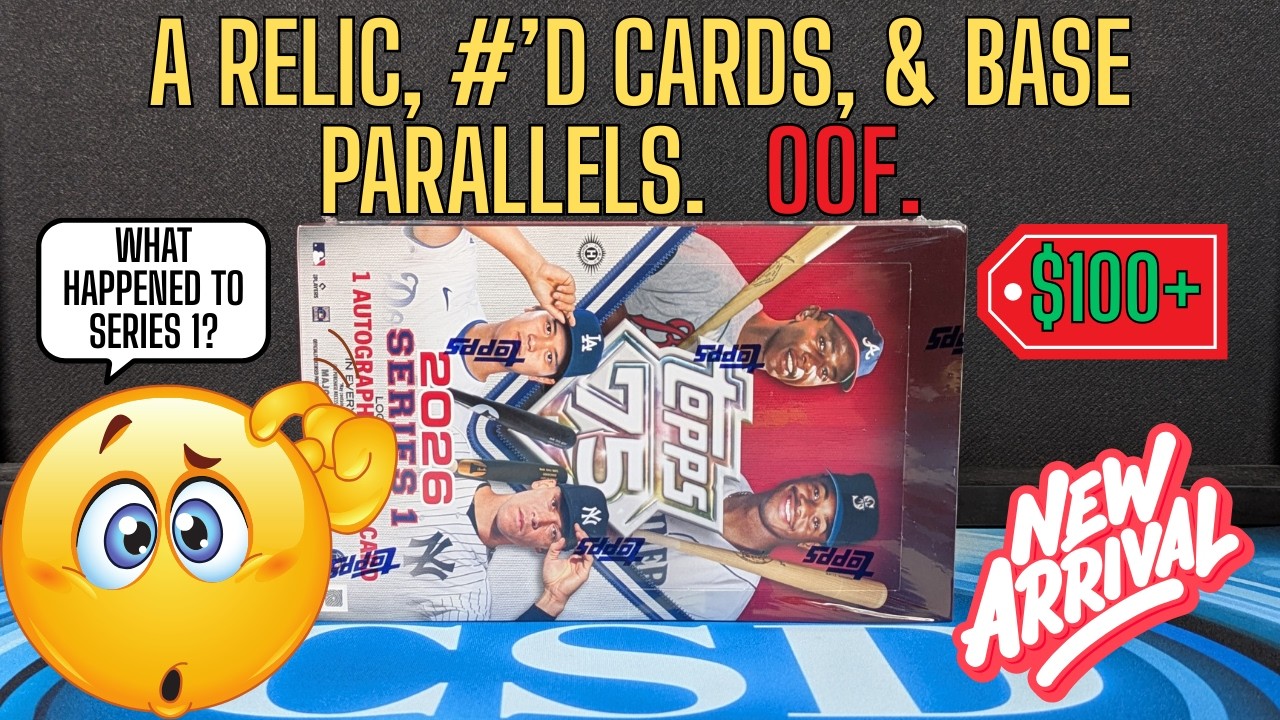 Обзор коллекционного набора бейсбольных карточек Topps Series 1 2026 года. Кажется, с каждым годо...