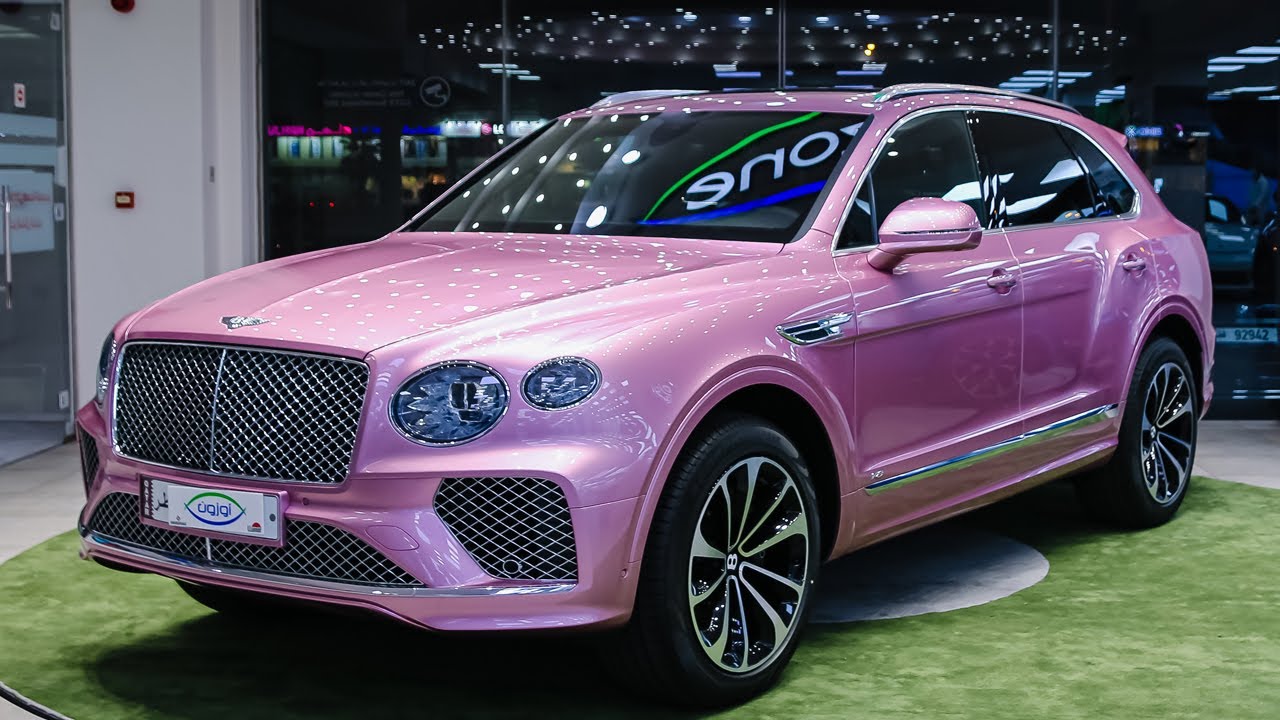 Pink Bentley Bentayga 2021 in Qatar at Ozone