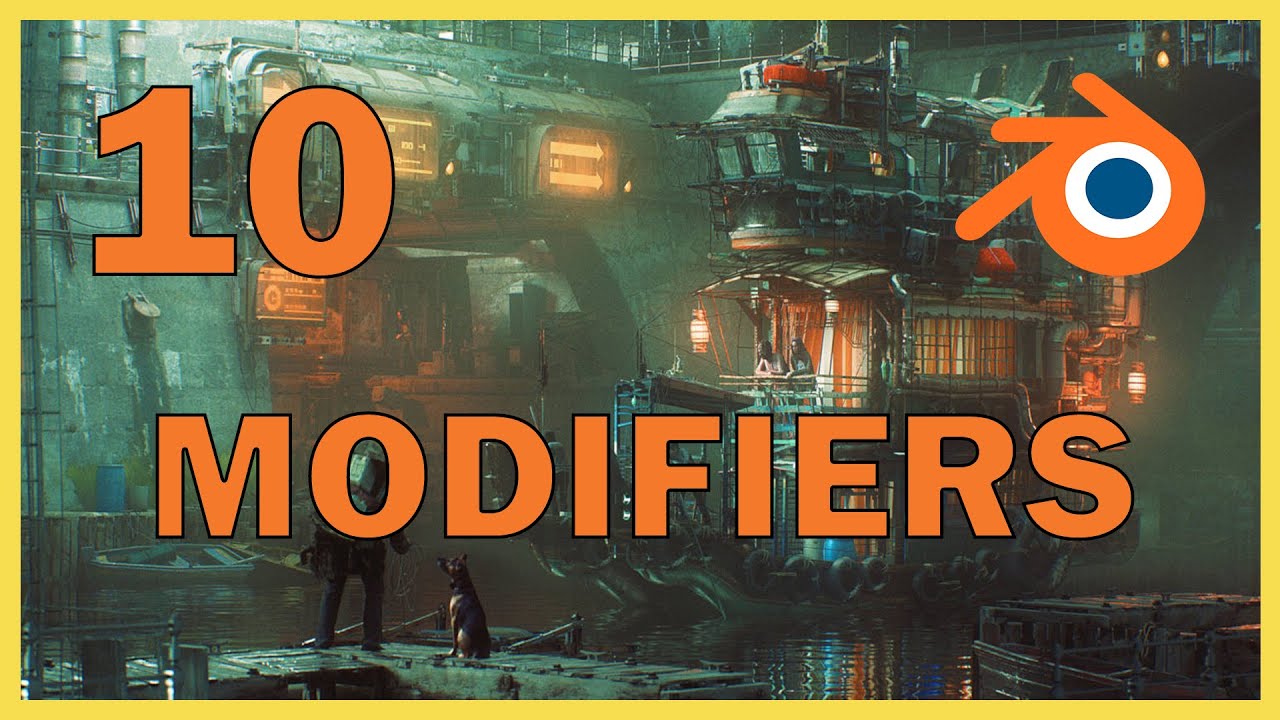 10. Los MODIFICADORES en BLENDER y como USARLOS - Curso BÁSICO MODELADO 3D LOW POLY de BLENDER