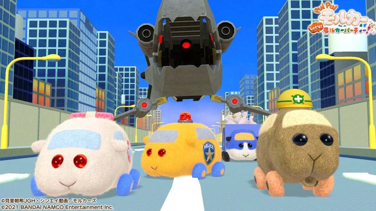 さめから逃げろーーー！！｜PUI PUI モルカー Let's！モルカーパーティー！