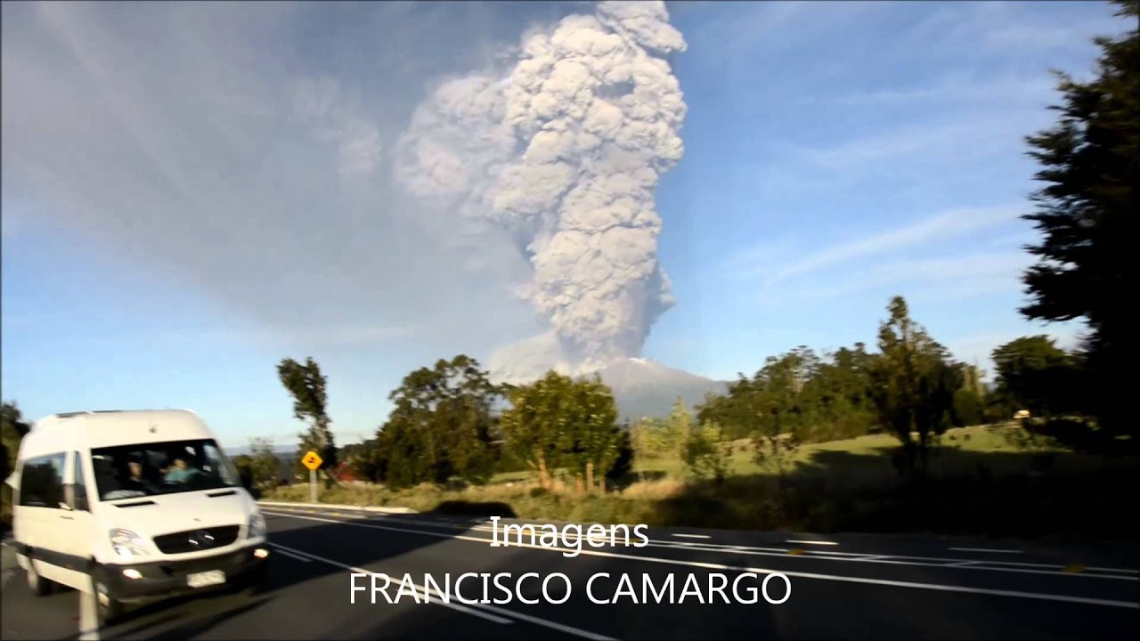 Piracicabanos registram in&iacute;cio da erup&ccedil;&atilde;o do vulc&atilde;o Calbuco, no Chile