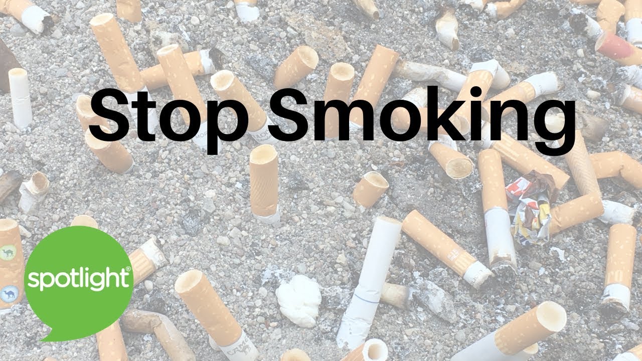 Stop Smoking | practice English with Spotlight