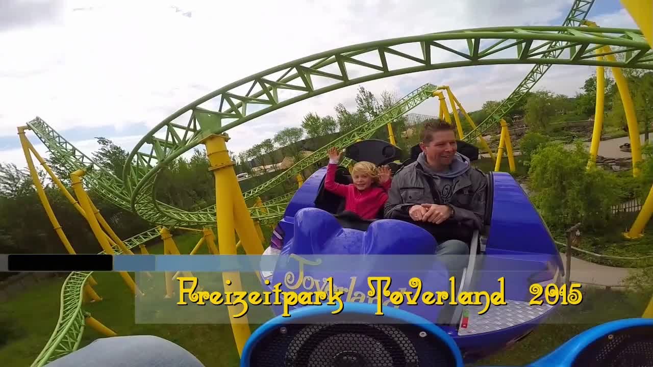 Freizeitpark Toverland 2015 - Sevenum - Themenpark - Clip 1 by kirmesmarku